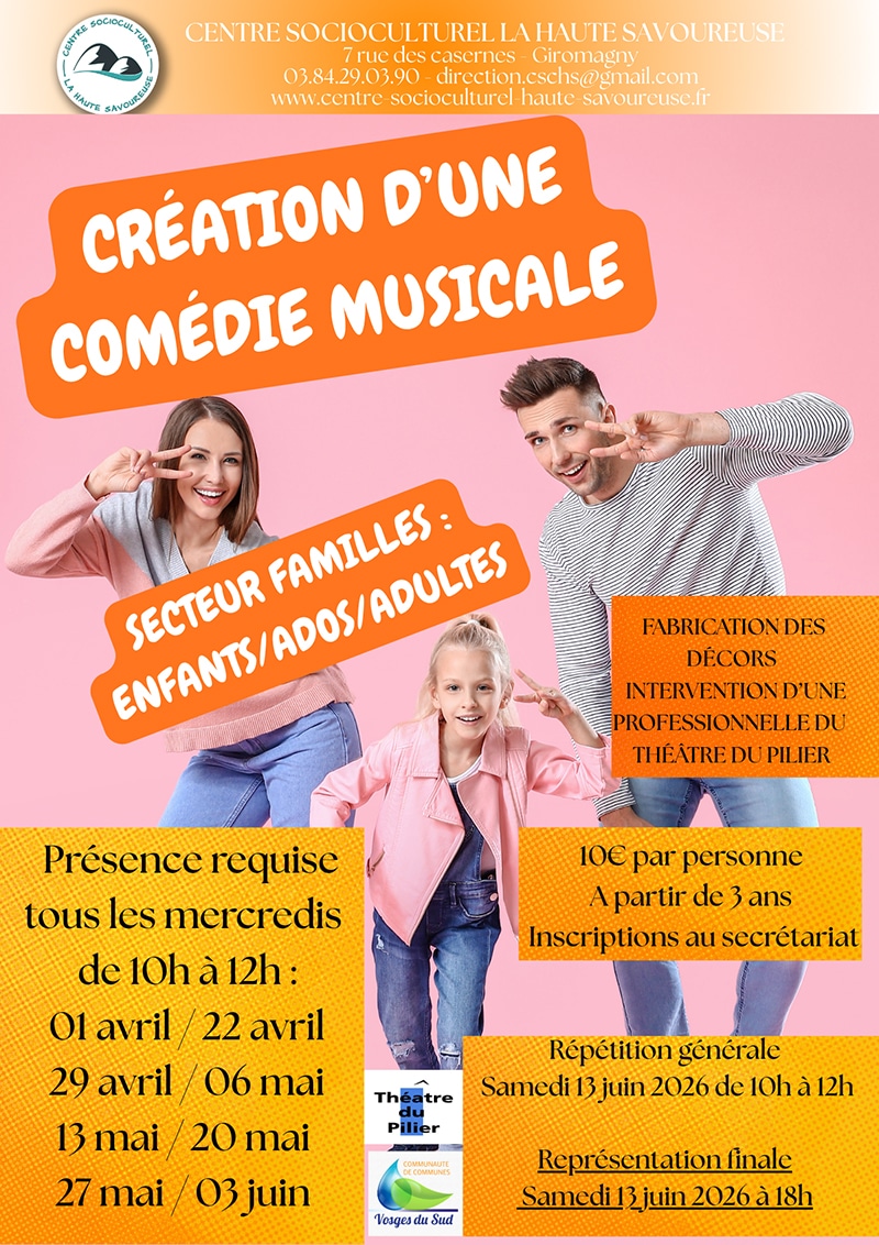 Création d&rsquo;une comédie musicale